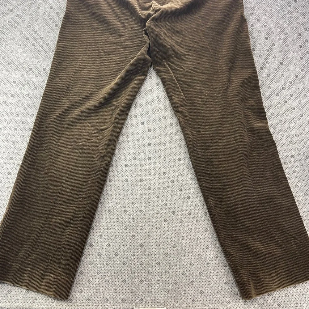 Polo Ralph Lauren Preston Fit Corduroy Pants Mens 36x32 Fits W34 Olive Brown